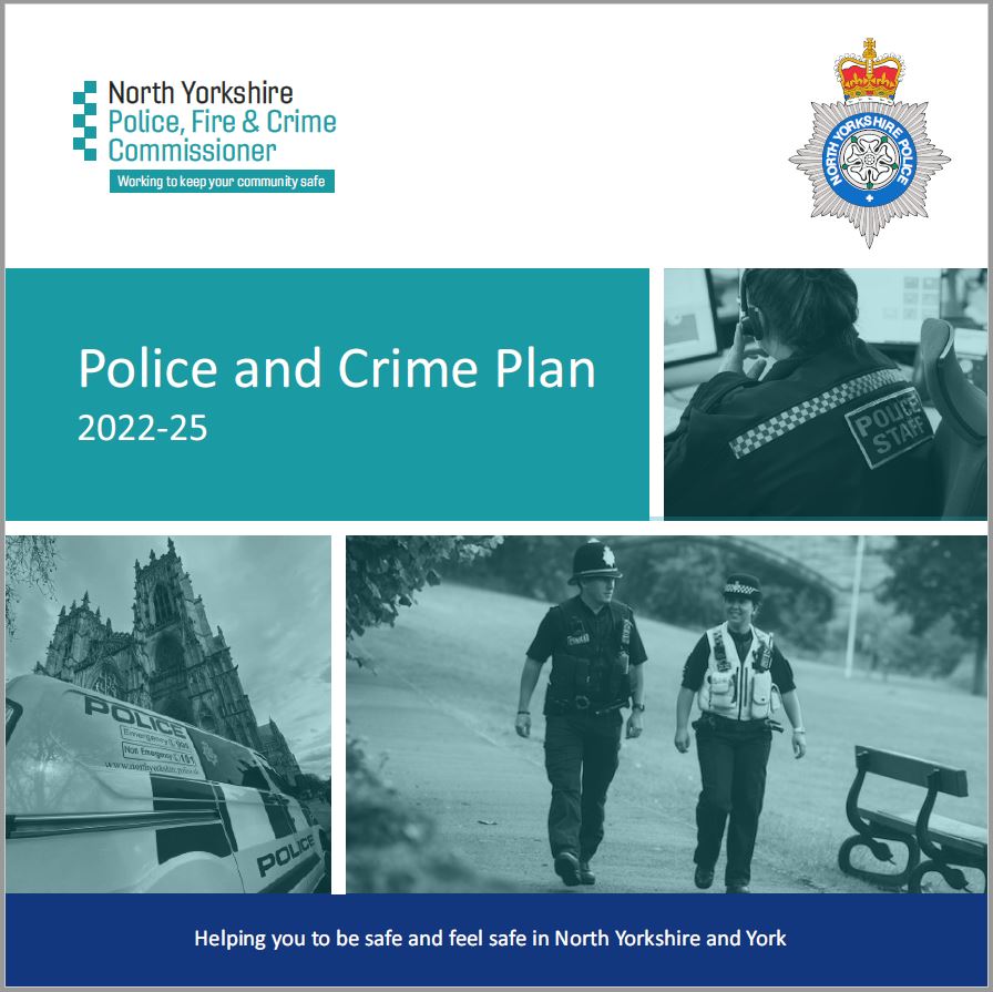 Front cover - Police and crime plan 2022 - 2025