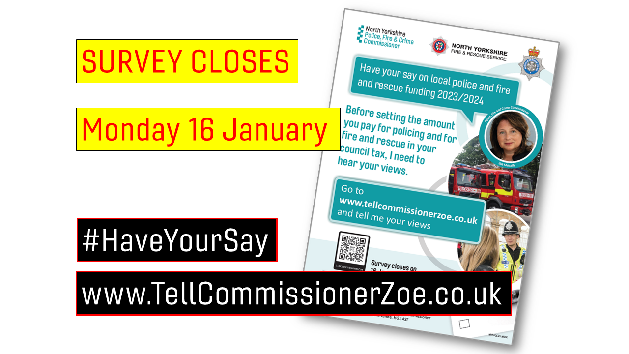 Last few days – Make sure your voice is heard - Police, Fire and Crime ...