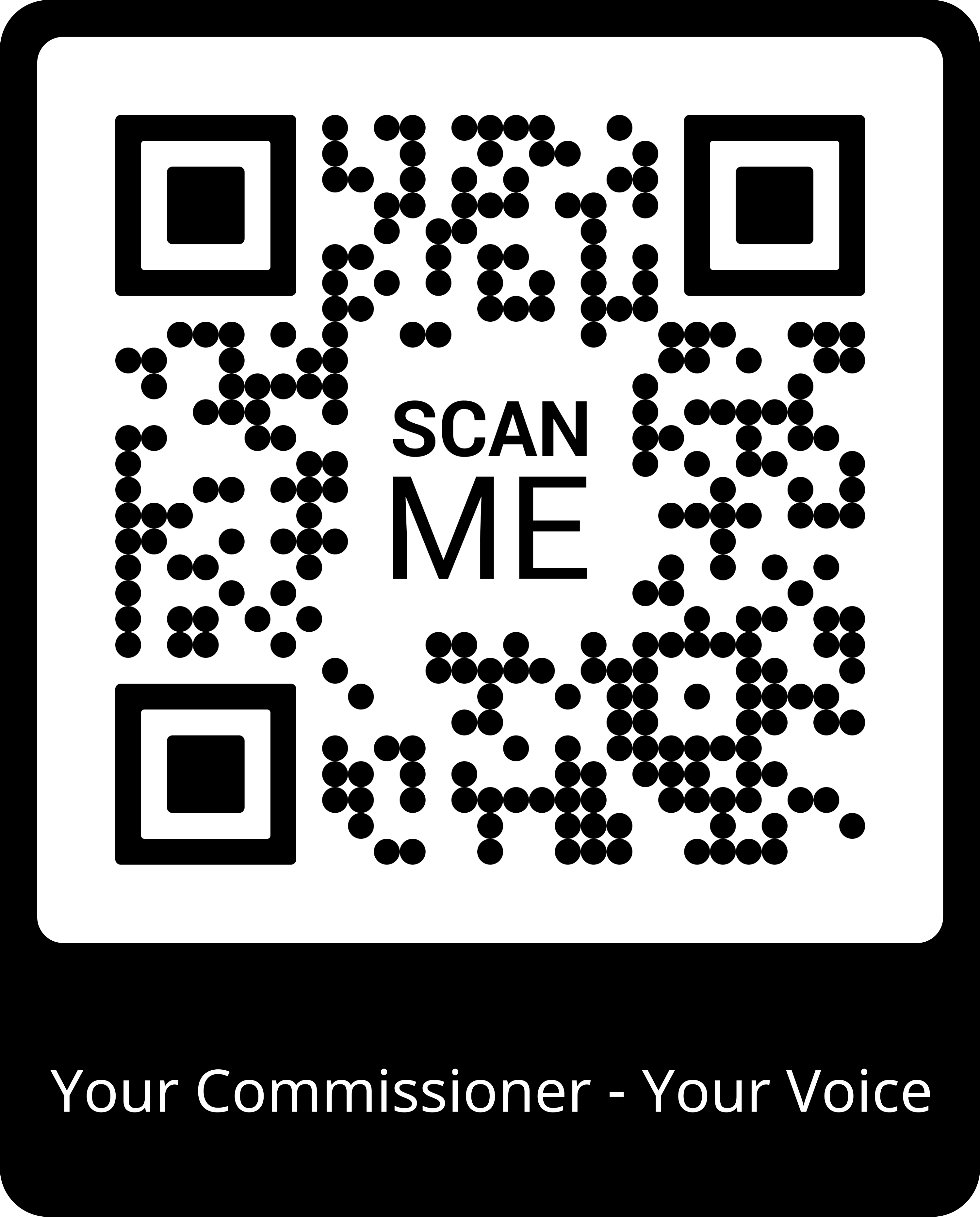 Scan the QR code - Your Commissioner - Your Voice