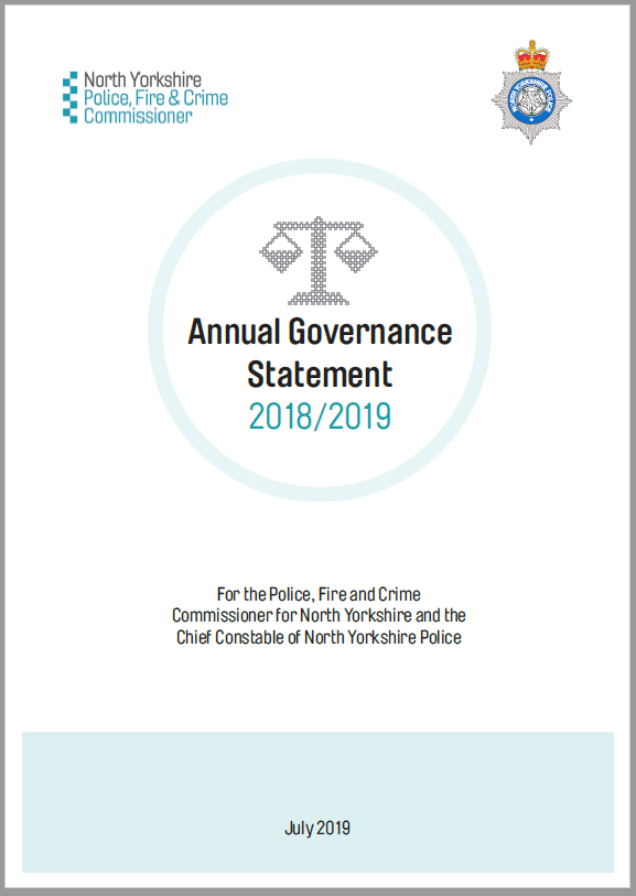 Cover of the Annual Governance Statement 2017-2018