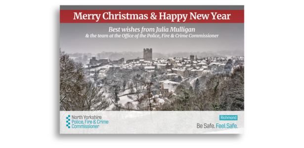 Merry Christmas and a happy new year. Best wishes from Julia Mulligan and the team at the Office of the North Yorkshire Police, Fire and Crime Commissioner