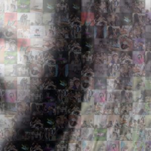 Leah - Mosaic image - showing pixels of family photos