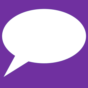 speech bubble - Things to talk about with young people