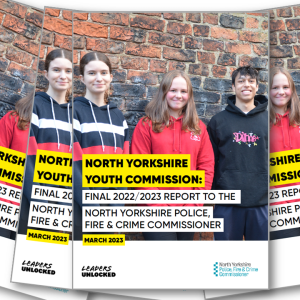 Front cover - Youth Commission report