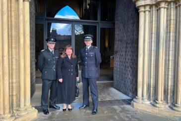 Assistant Chief Constable Scott Bisset was joined by Deputy Chief Fire Officer Mathew Walker and Police Fire and Crime Commissioner for North Yorkshire Zoë Metcalfe