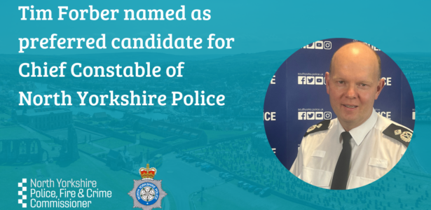 Tim Forber named as preferred candidate for Chief Constable