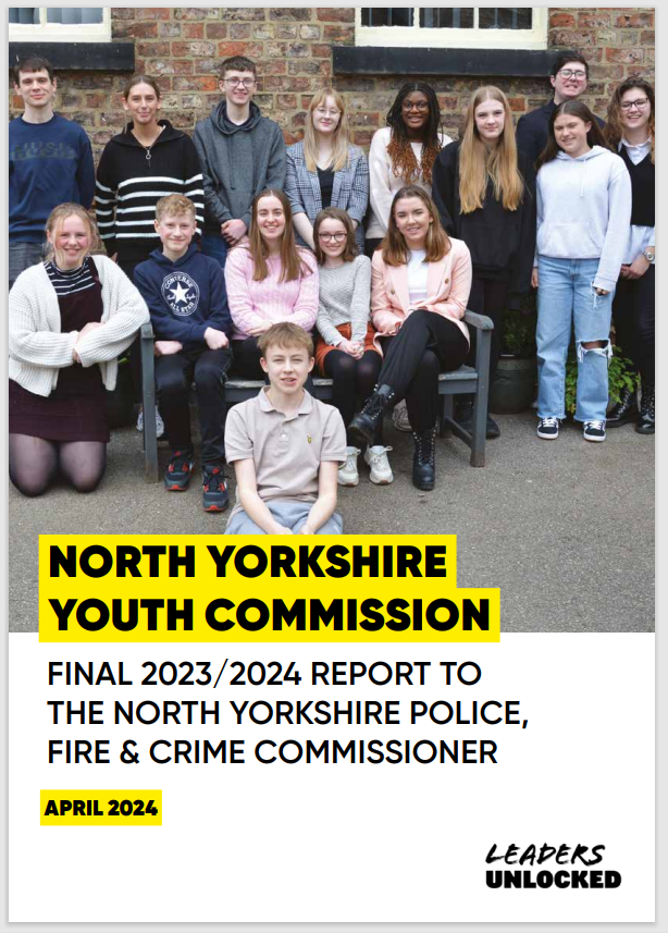 Youth Commission Final Report 2023 - 2024 front cover