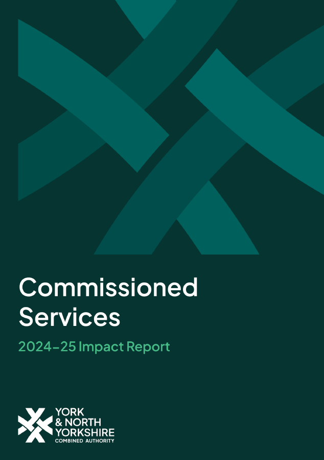 Front cover - Commissioned Services impact report