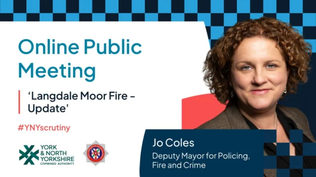 𝐘𝐨𝐮𝐫 𝐅𝐢𝐫𝐞 𝐒𝐞𝐫𝐯𝐢𝐜𝐞, 𝐘𝐨𝐮𝐫 𝐒𝐚𝐲 🚒 As Deputy Mayor for Policing, Fire and Crime, part of my role is to be the voice of communities. Next Thursday, I will be holding an online public meeting to provide an update to the public on the performance of @northyorksfire. We will also hear an update on the Langdale Moor fire. Full details and presentations can be found here: https://bit.ly/opm18sept2025